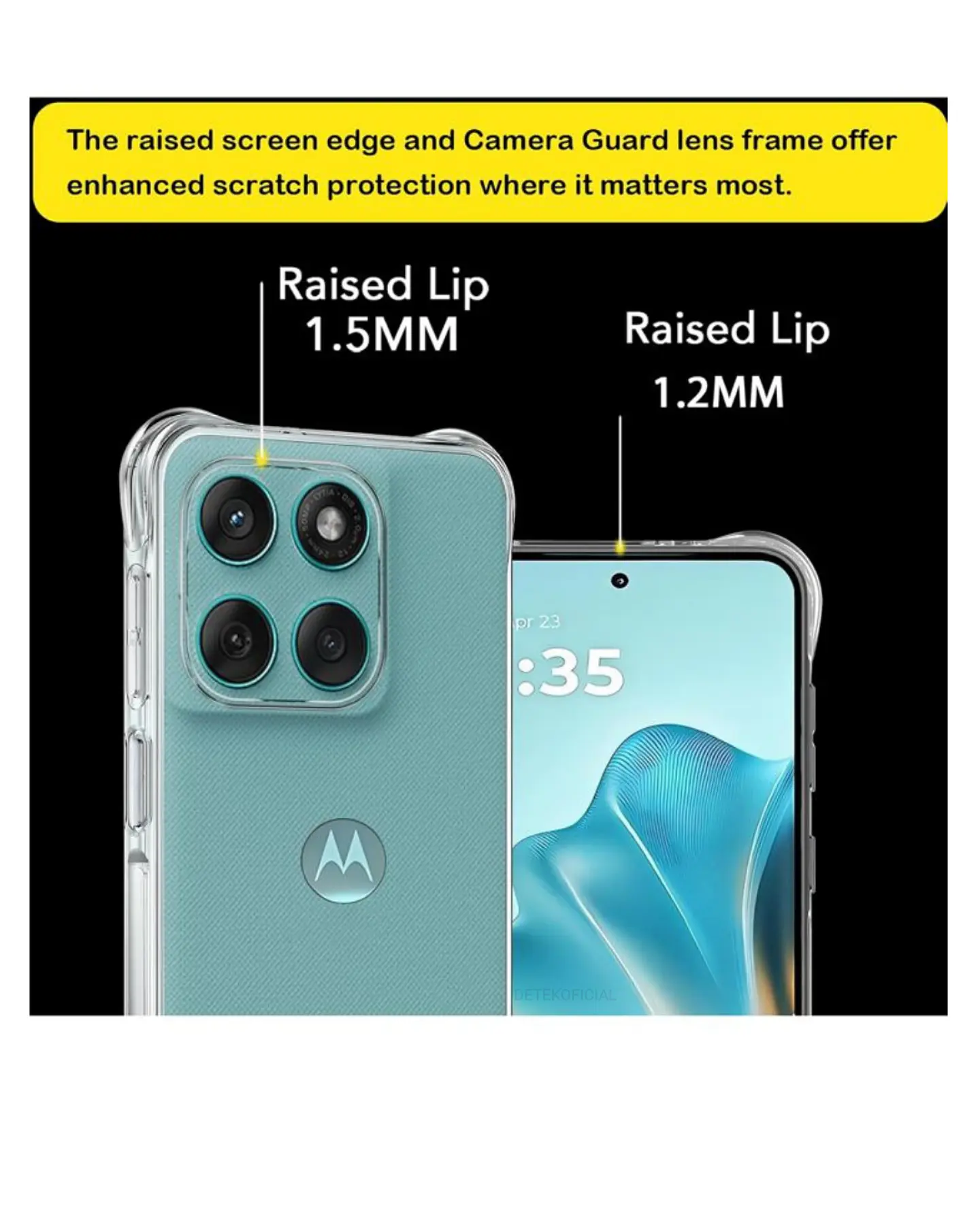 Carcasa Transparente Para Motorola Edge 60 Fusion  5