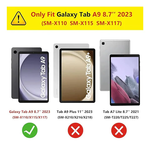 Funda 360° Giratoria Para Samsung Tab A9 8.7 X110