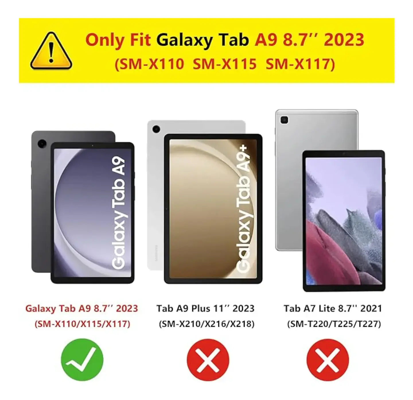 Funda 360 Giratoria Para Samsung Tab A9 8.7 X110 2