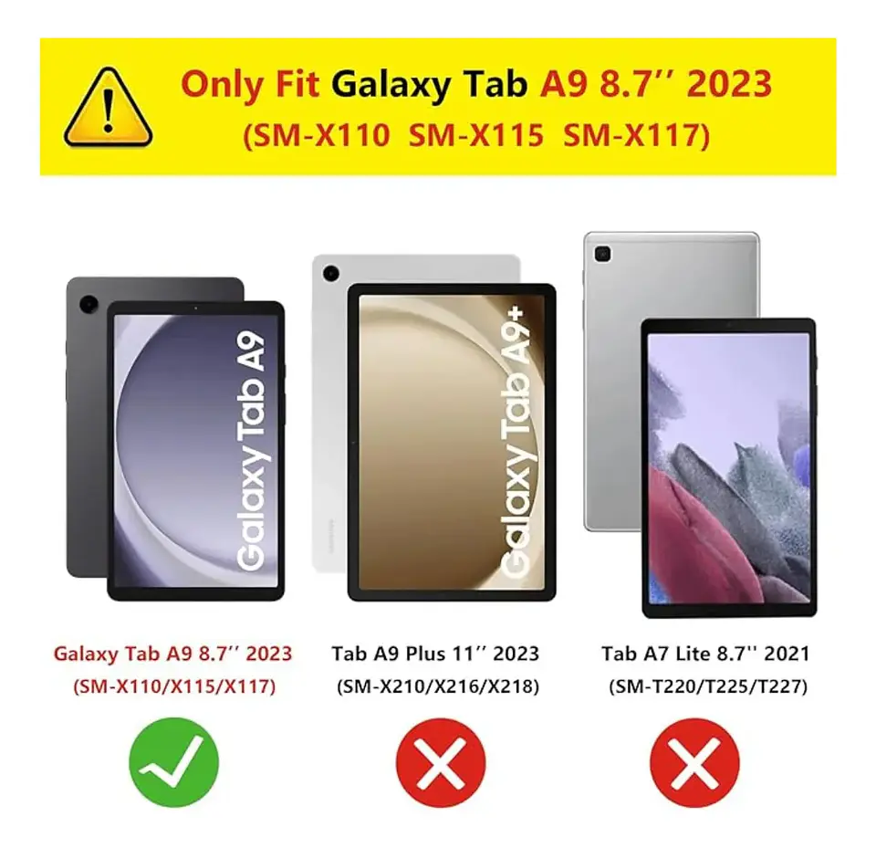 Funda 360 Giratoria Para Samsung Tab A9 8.7 X110 2