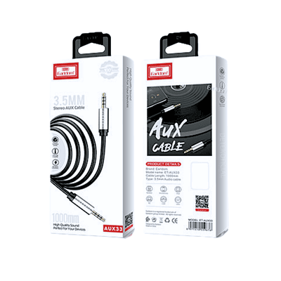 Cable Auxiliar Stereo 3.5mm de 1 Mt 