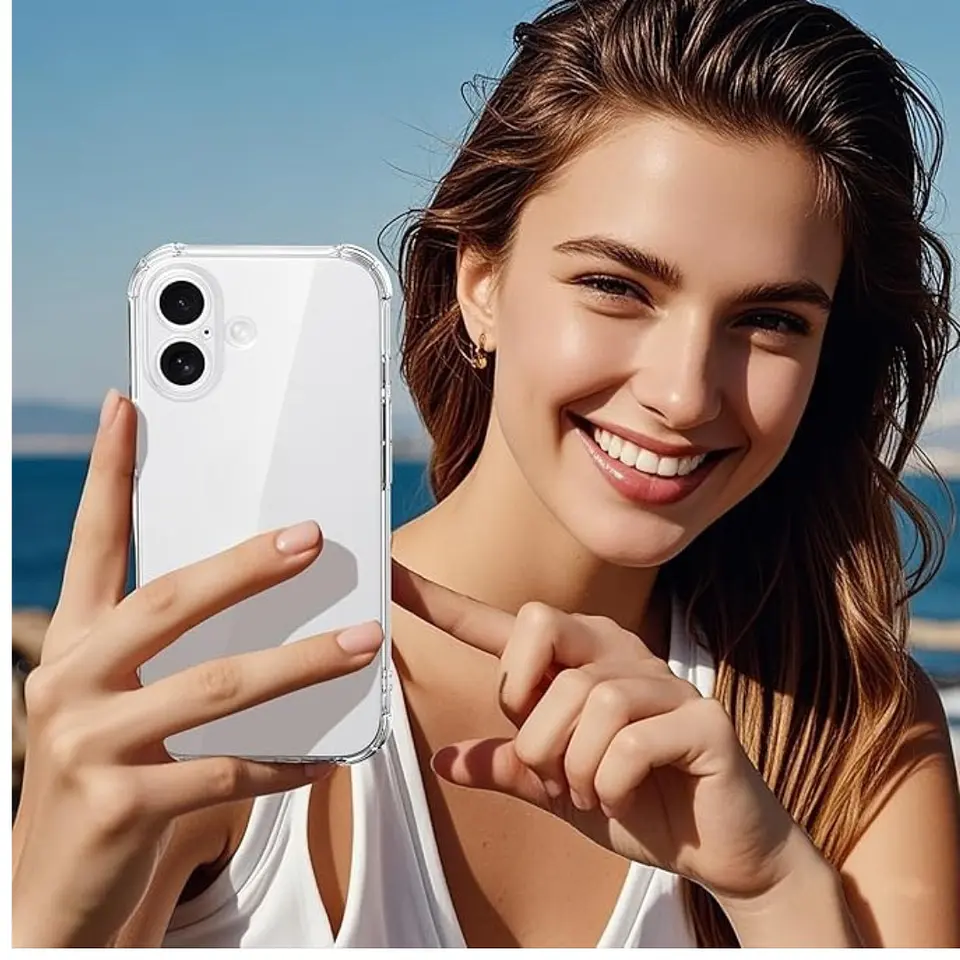 Carcasa Transparente Para iPhone 17  5