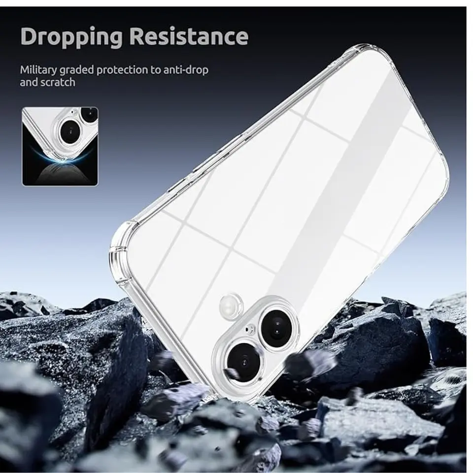 Carcasa Transparente Para iPhone 17  6