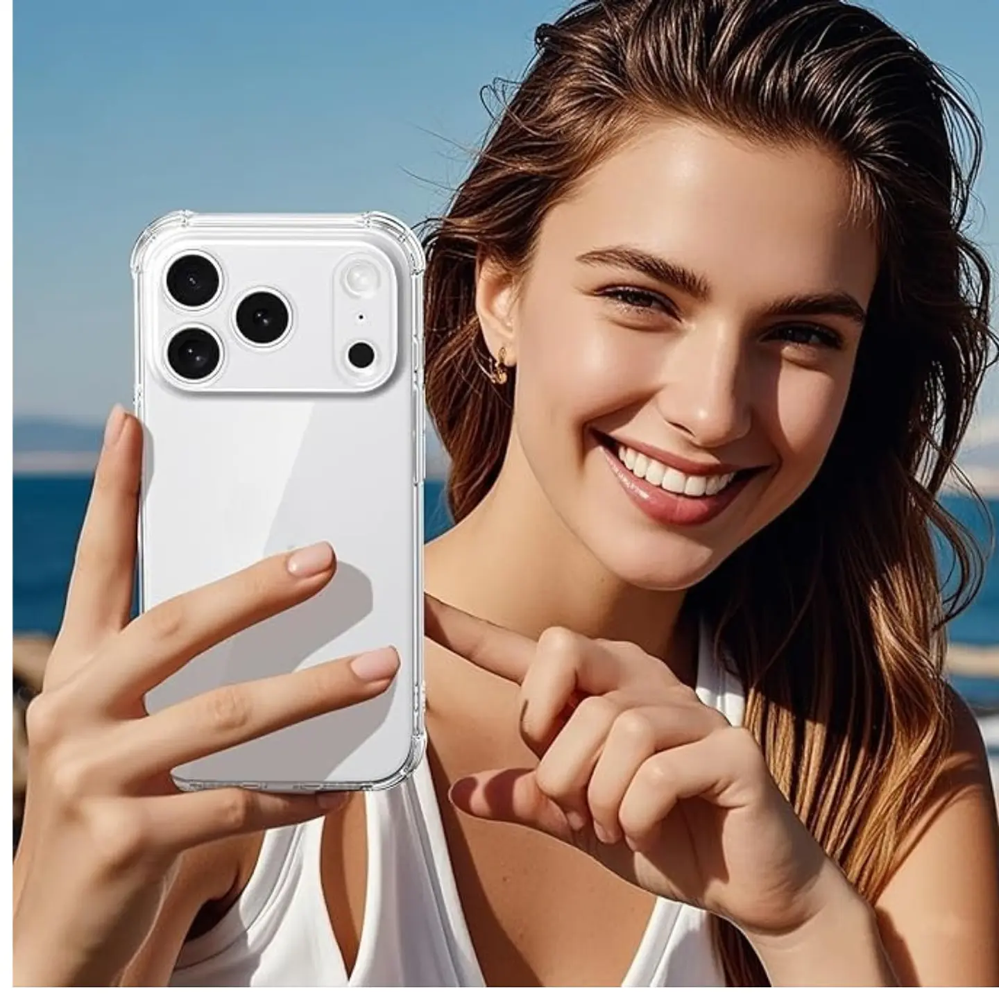 Carcasa Transparente Para iPhone 17 Pro  7
