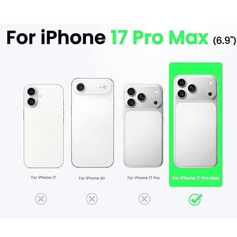 Carcasa Transparente Para iPhone 17 Pro Max 