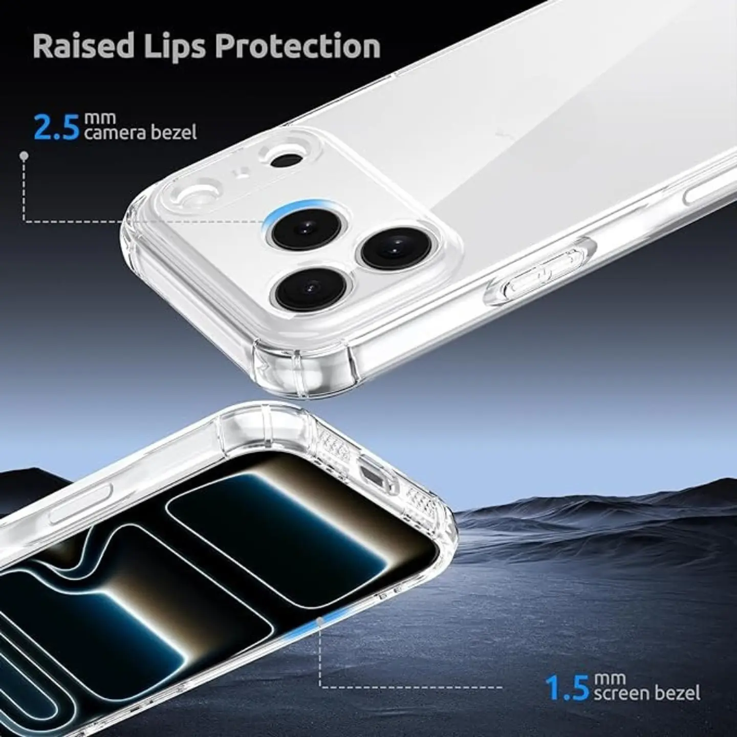 Carcasa Transparente Para iPhone 17 Pro Max  3