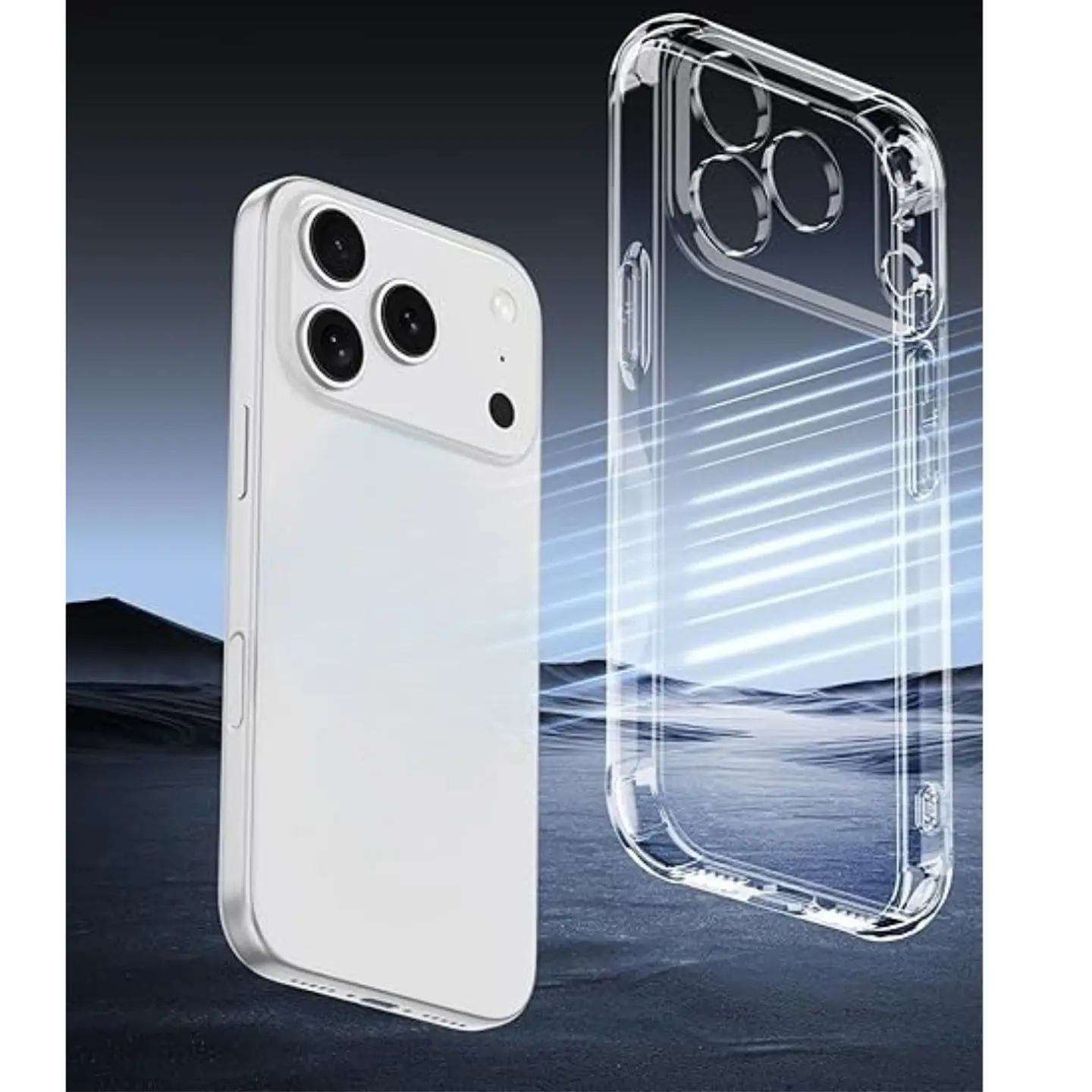 Carcasa Transparente Para iPhone 17 Pro Max  6
