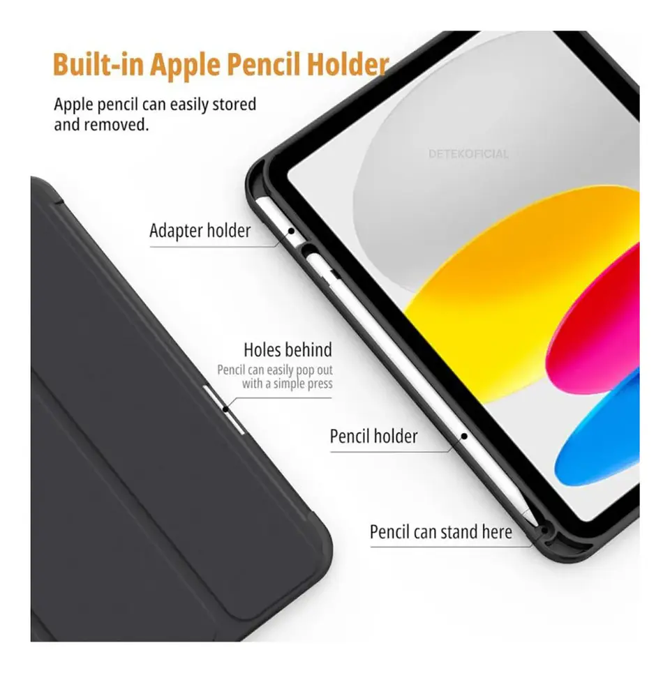 Funda Smart Cover Con Ranura Para iPad 11th Generación A16 2025 4