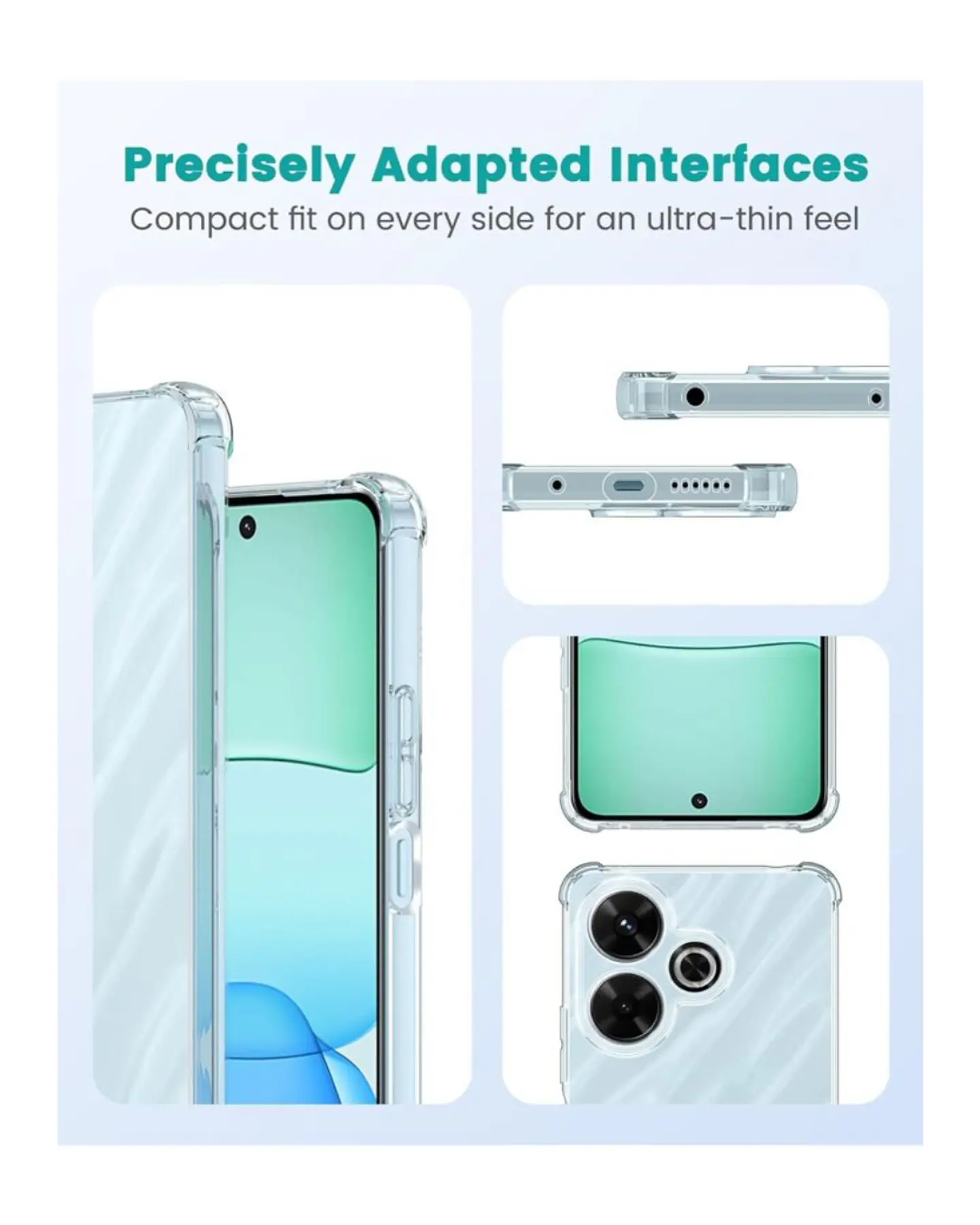 Carcasa Transparente Reforzado Para Xiaomi Redmi 13x 6