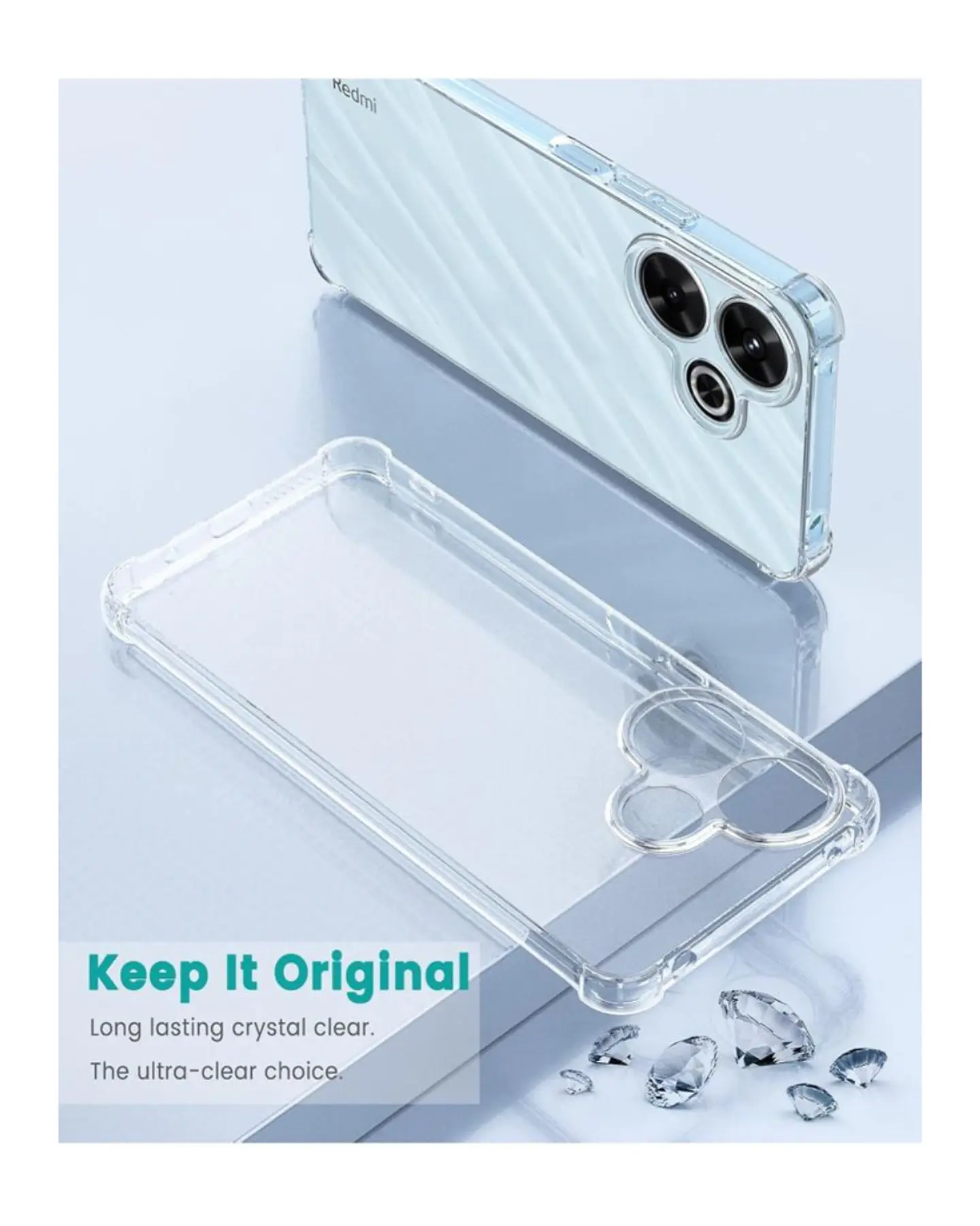 Carcasa Transparente Reforzado Para Xiaomi Poco M6 4G  5