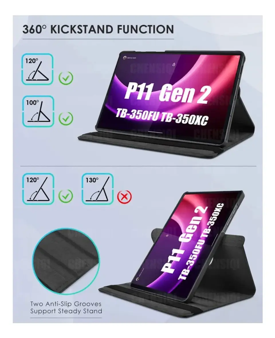 Funda 360 Giratoria Para Lenovo Tab P11 2da Generación  4