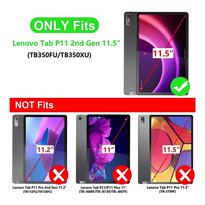 Funda 360 Giratoria Para Lenovo Tab P11 2da Generación 