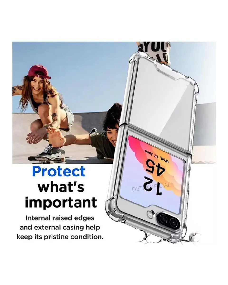 Carcasa Transparente para Samsung Galaxy  Z Flip 7 Fe  3