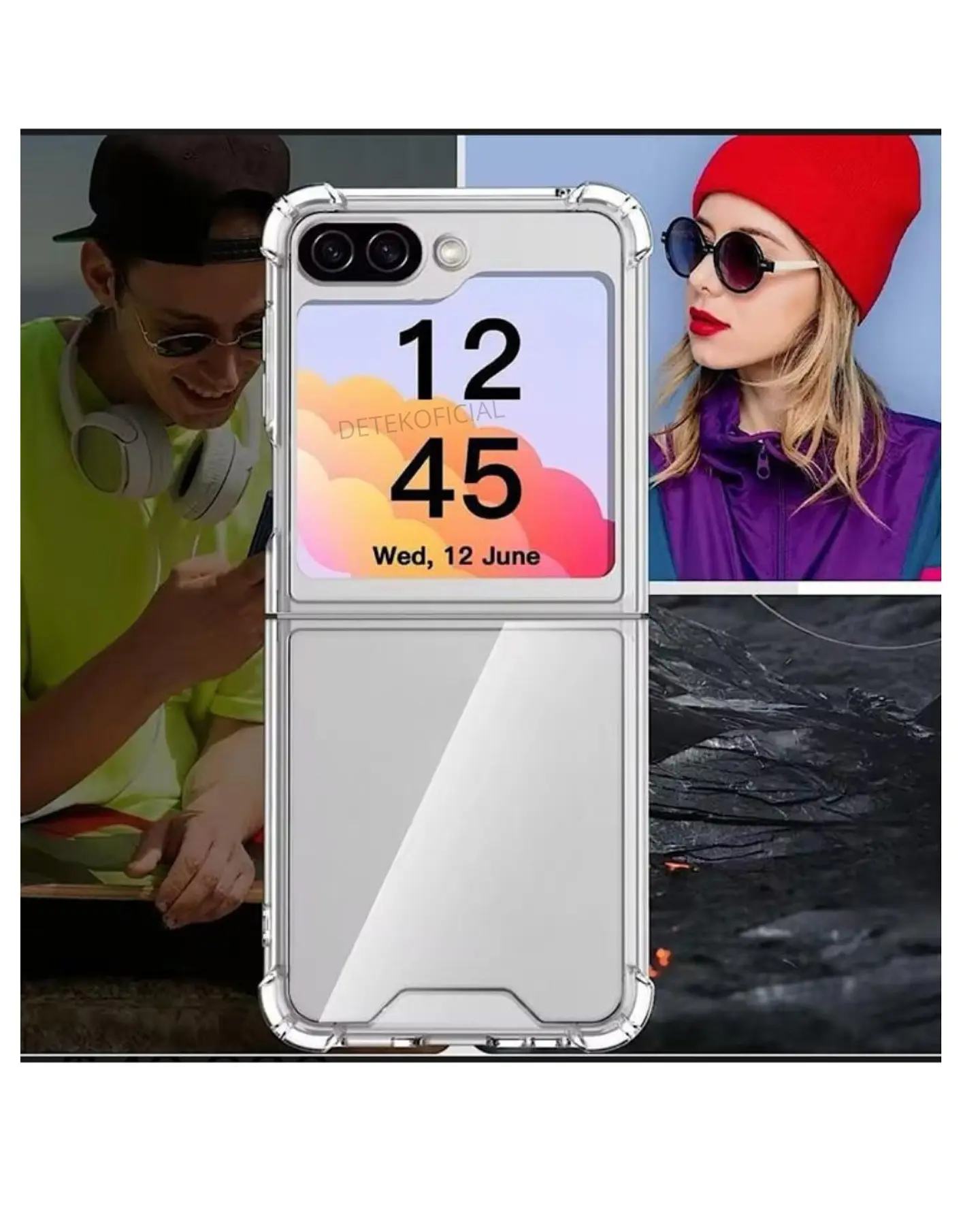 Carcasa Transparente para Samsung Galaxy  Z Flip 7 Fe  4