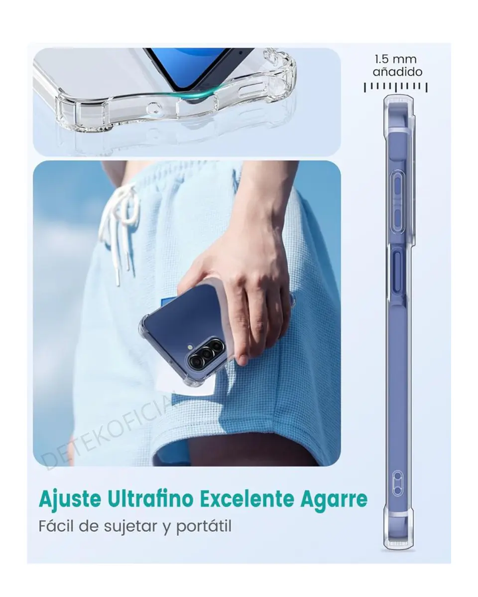Carcasa Transparente Reforzado Para Samsung Galaxy A17 4G 5G 6