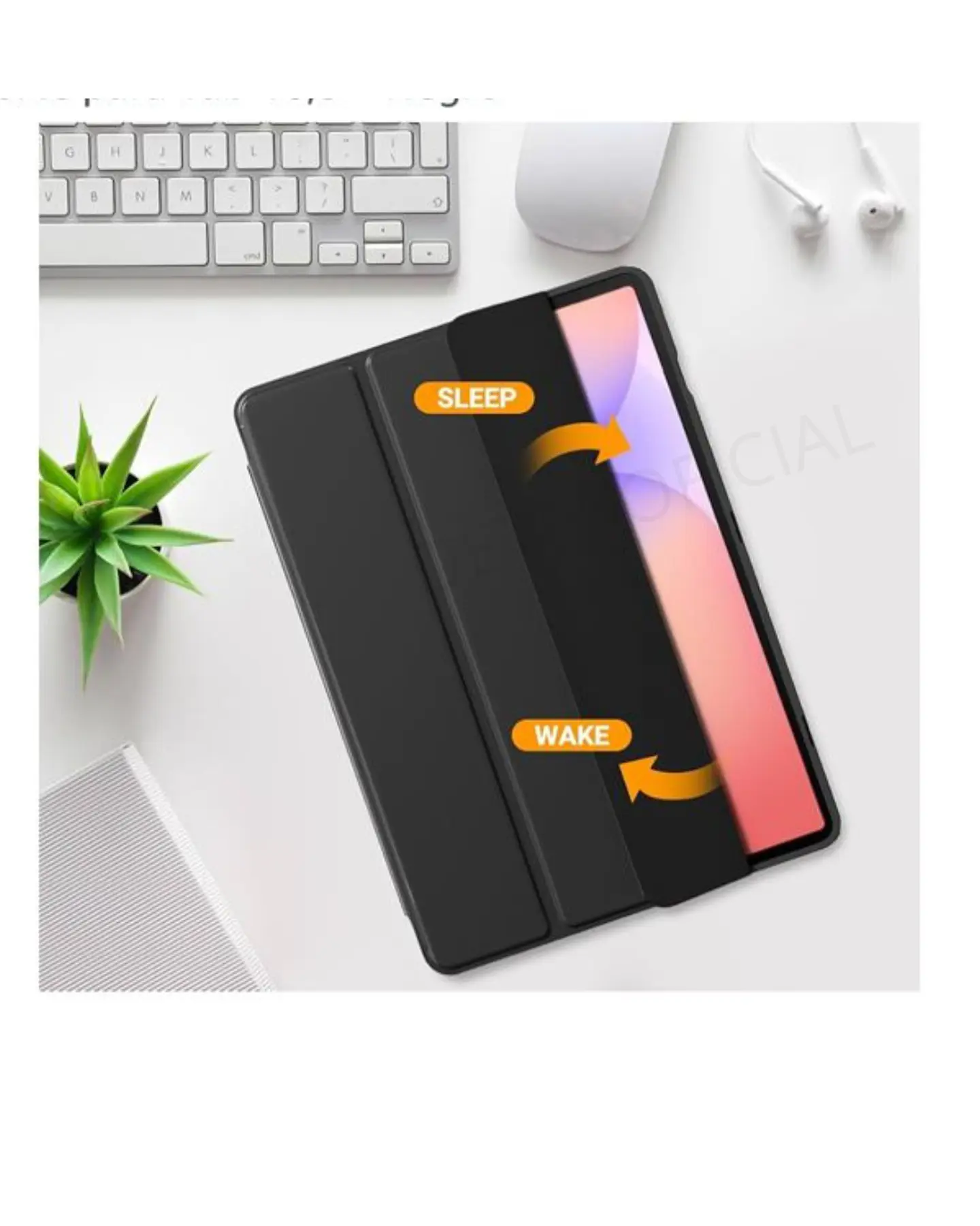 Funda Smart Cover Para Tablet Samsung S10 Lite X400 X406 5