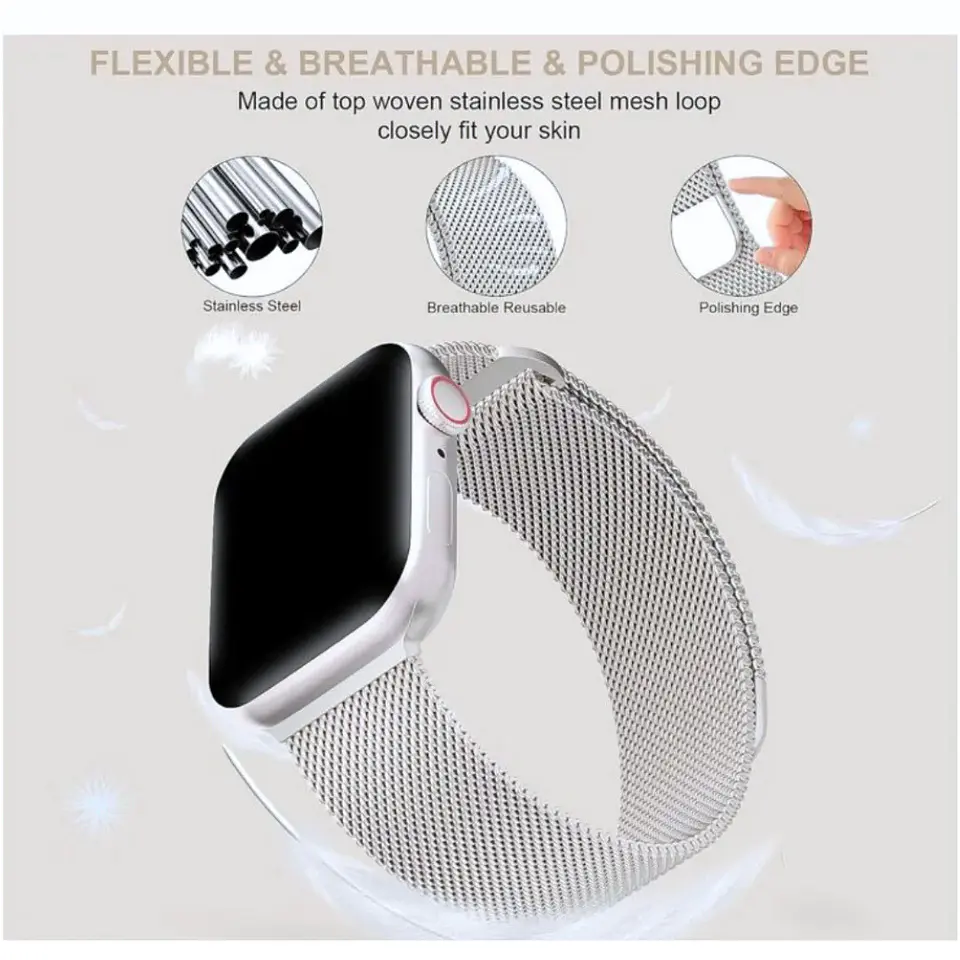 Correa Magnética Para Apple Watch 42mm 44mm 45mm 49mm Serie 10 46mm Serie 11 46mm  15