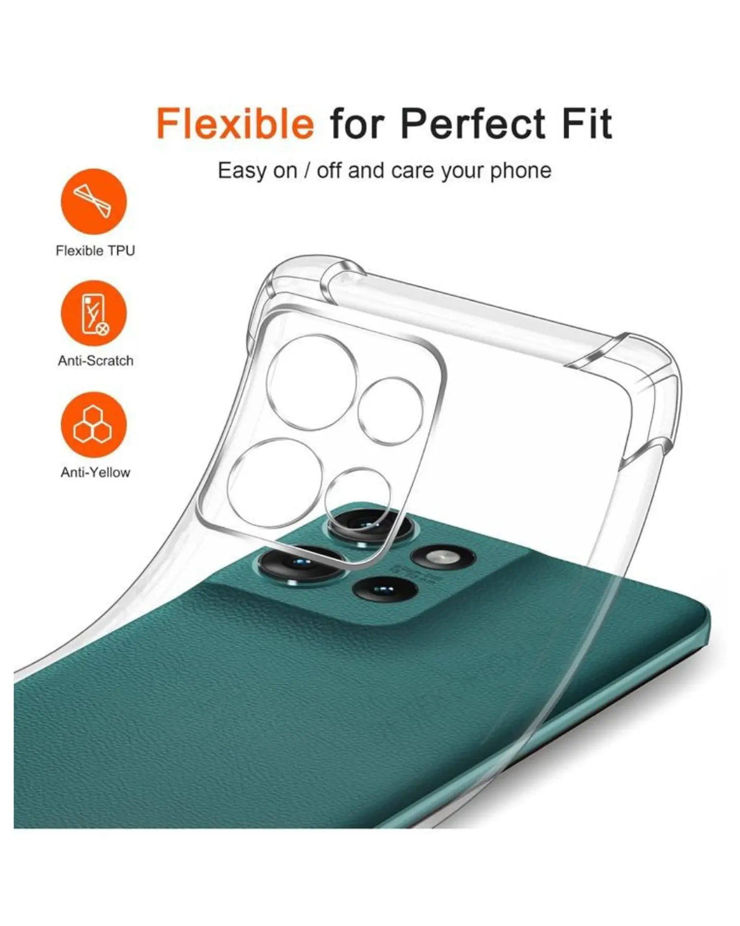 Carcasa Transparente Para Motorola Edge 50 5g 2