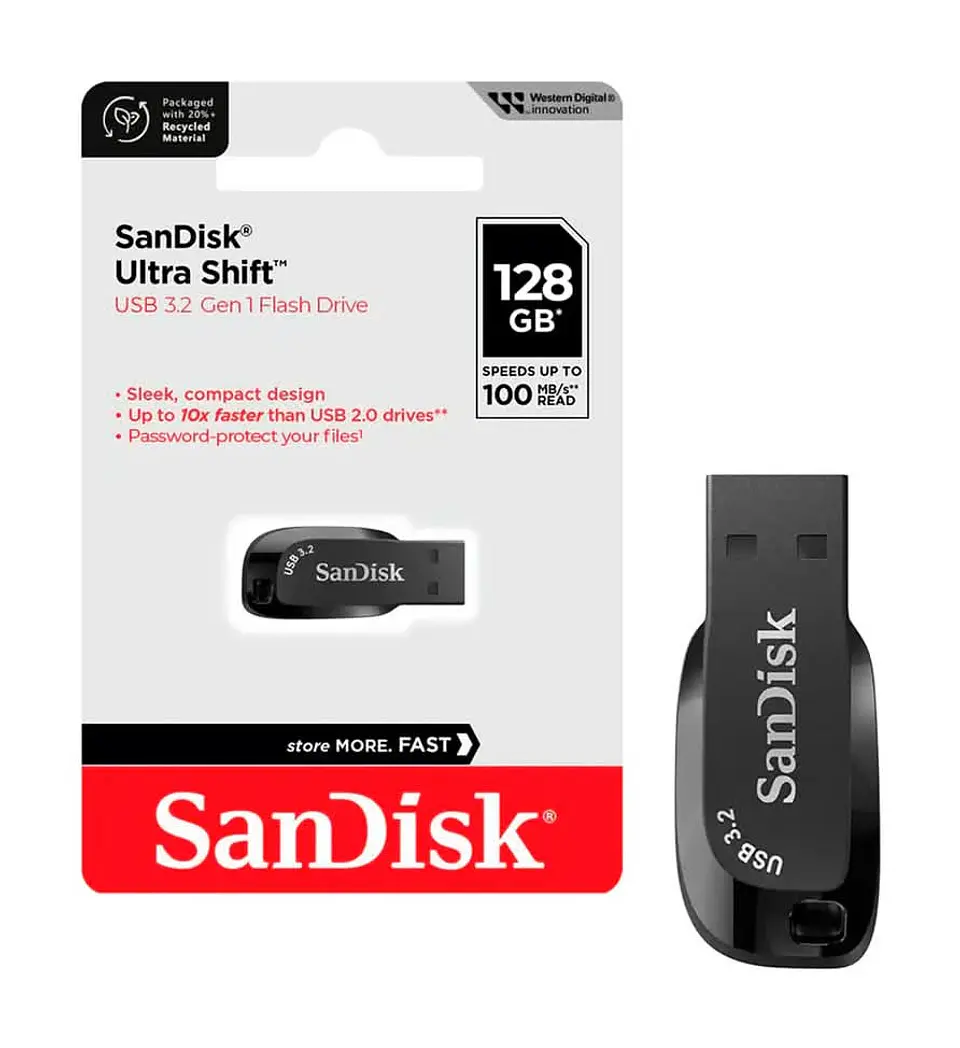 Pendrive SanDisk de 128GB USB 3.0  1