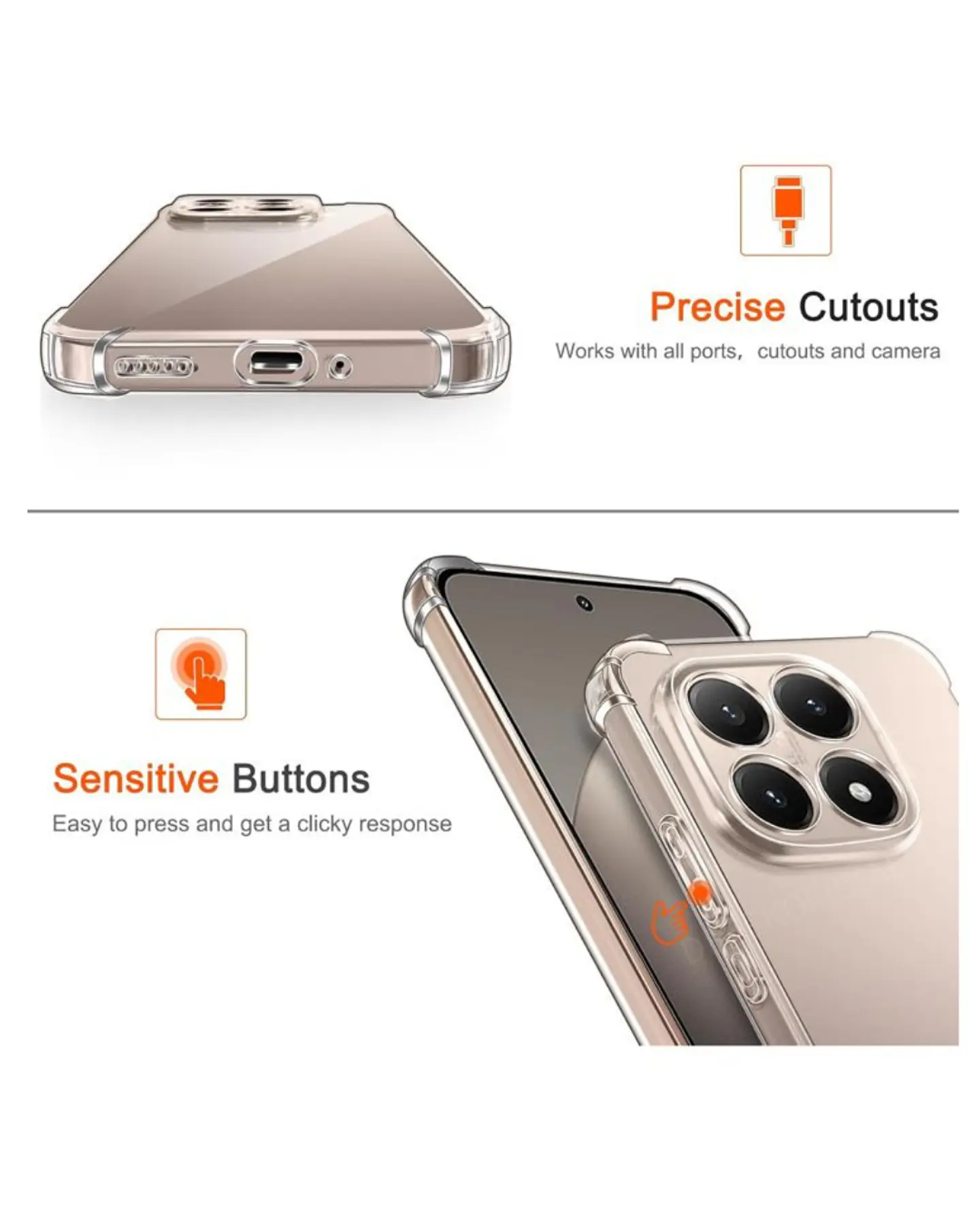 Carcasa Transparente Reforzado Para Xiaomi 15T 5G  5