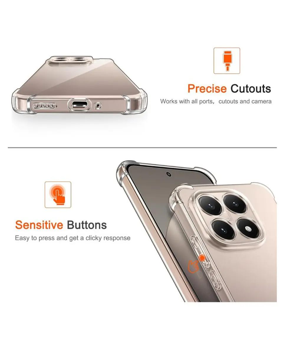 Carcasa Transparente Reforzado Para Xiaomi 15T 5G  5