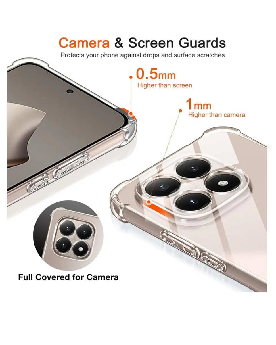 Carcasa Transparente Reforzado Para Xiaomi 15T 5G  3