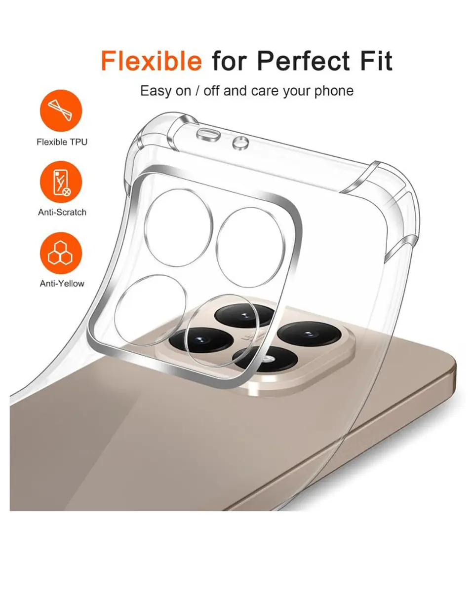Carcasa Transparente Reforzado Para Xiaomi 15T 5G  4