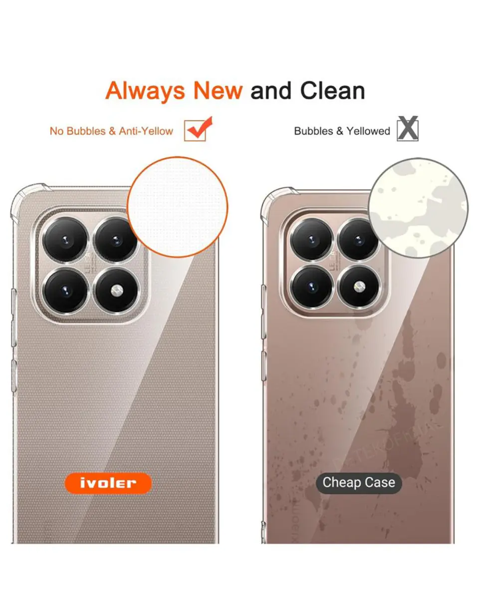 Carcasa Transparente Reforzado Para Xiaomi 15T 5G  7