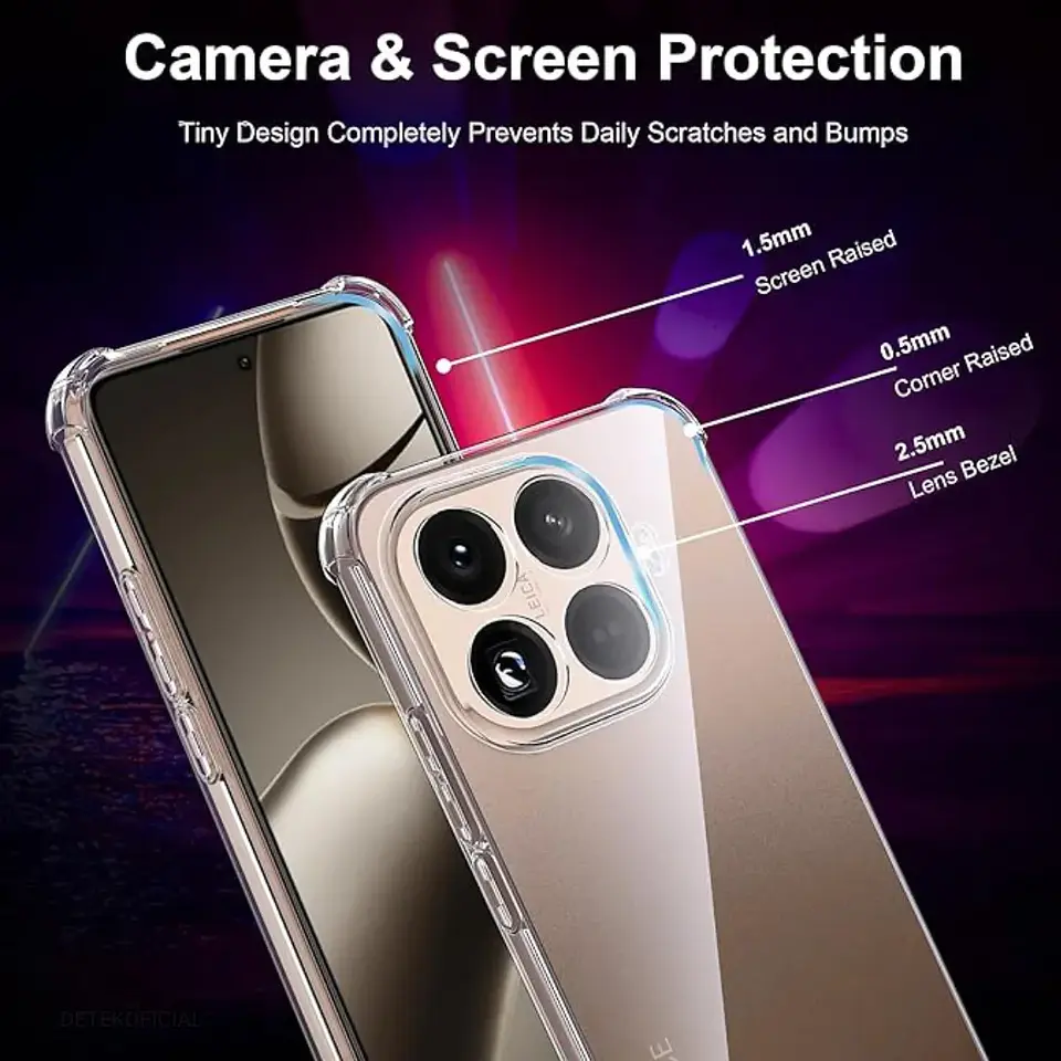Carcasa Transparente Reforzado Para Xiaomi 15T Pro 5G 4