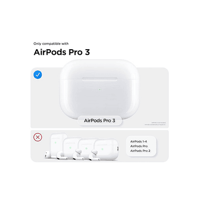Funda Transparente Silicona Para Airpods Pro 3 2025