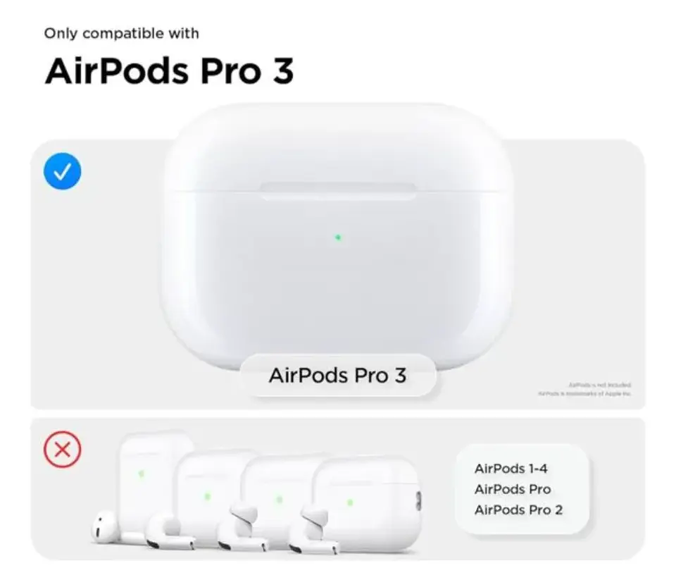 Funda Silicona Colores Transparente Para Airpods Pro 3 2025 2