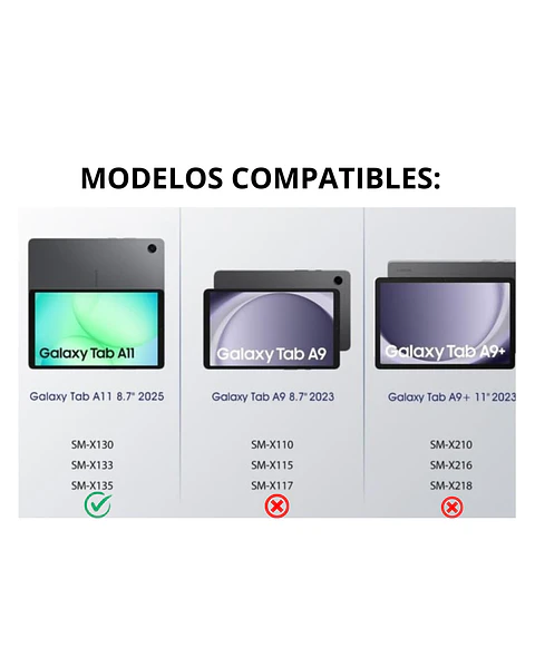 Funda 360° Giratoria Para Samsung Tab A11 8.7 X130