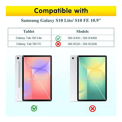 Lamina de vidrio Mate premium Sensación papel para Samsung S10 Lite 10.9" X400