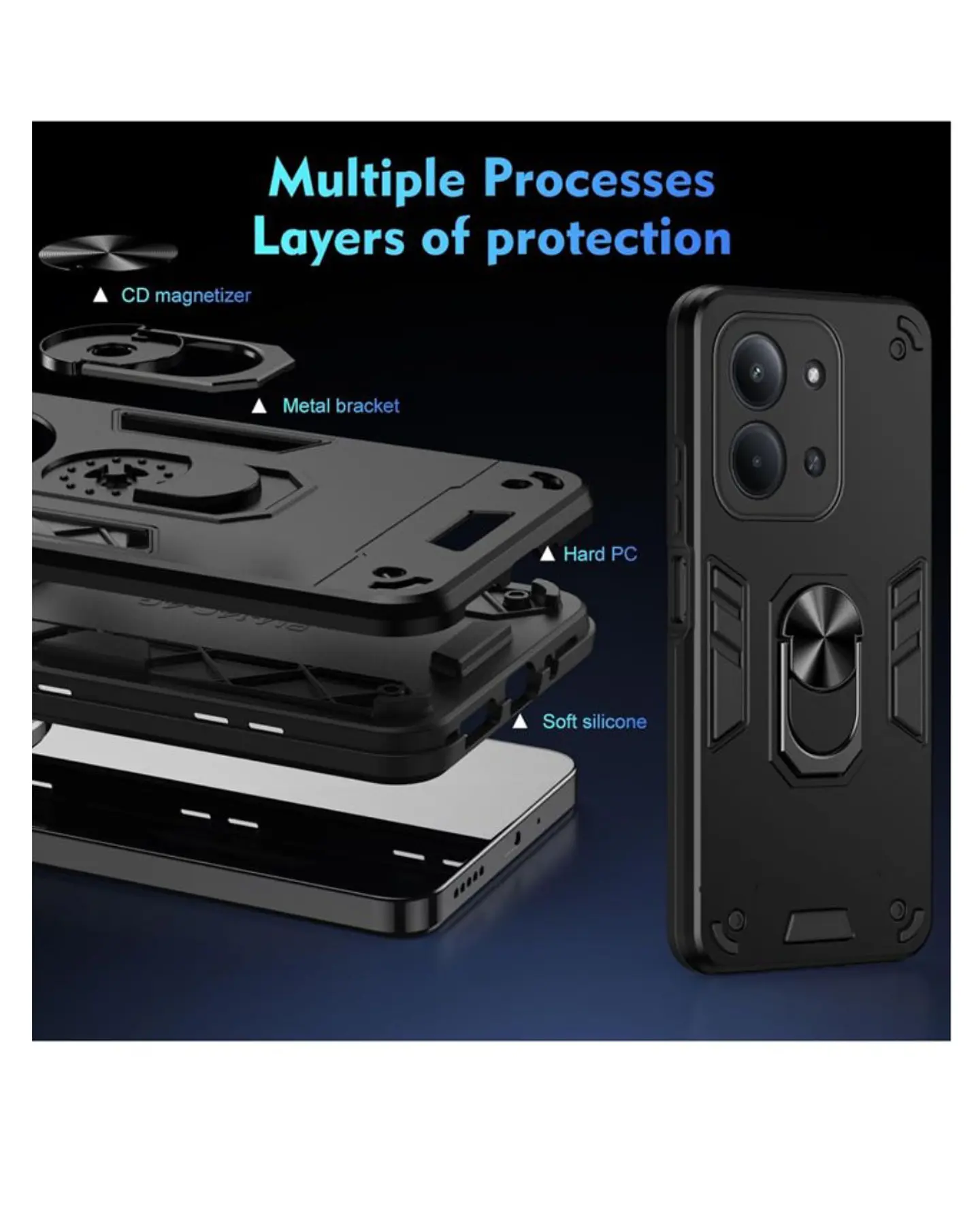 Carcasa Armor Antishock Para Xiaomi Redmi 15C 5G 3