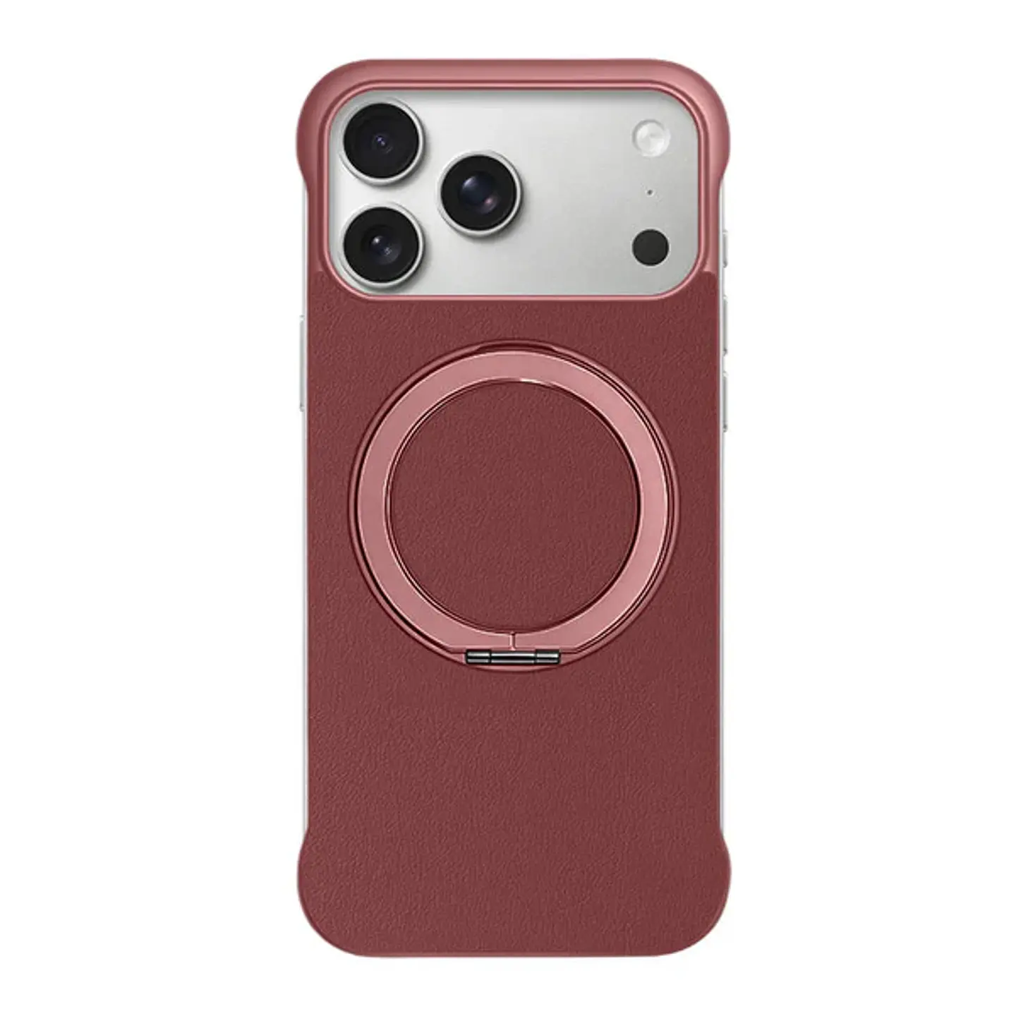 Carcasa para iPhone 17 Pro de Cuero con Soporte Magsafe  1