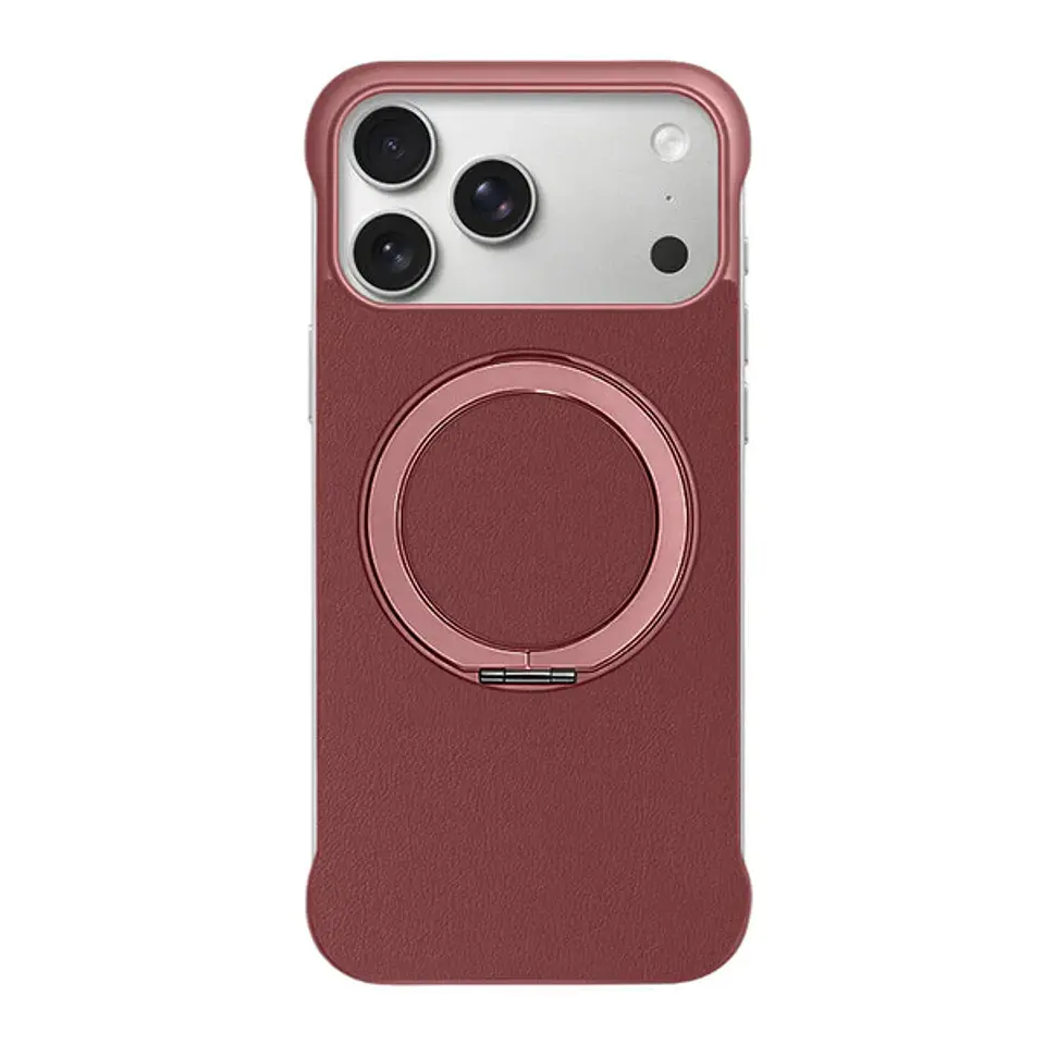 Carcasa para iPhone 17 Pro de Cuero con Soporte Magsafe  1