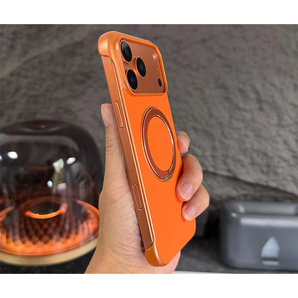 Carcasa para iPhone 17 Pro de Cuero con Soporte Magsafe 