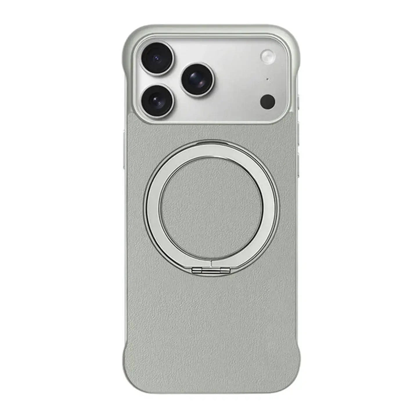 Carcasa para iPhone 17 de Cuero con Soporte Magsafe  2