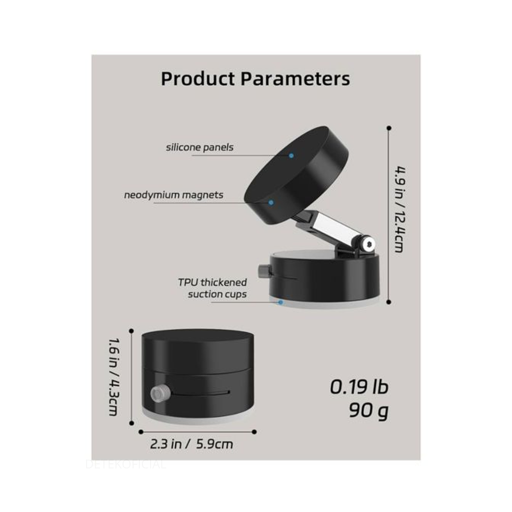 Soporte Auto Mesa Magsafe Ventosa Para iPhone Android + Anillo