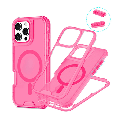 Carcasa Mate Para iPhone 15 Funda Magnética 360