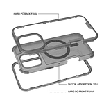 Carcasa Mate Para iPhone 17 Pro  Funda Magnética 360