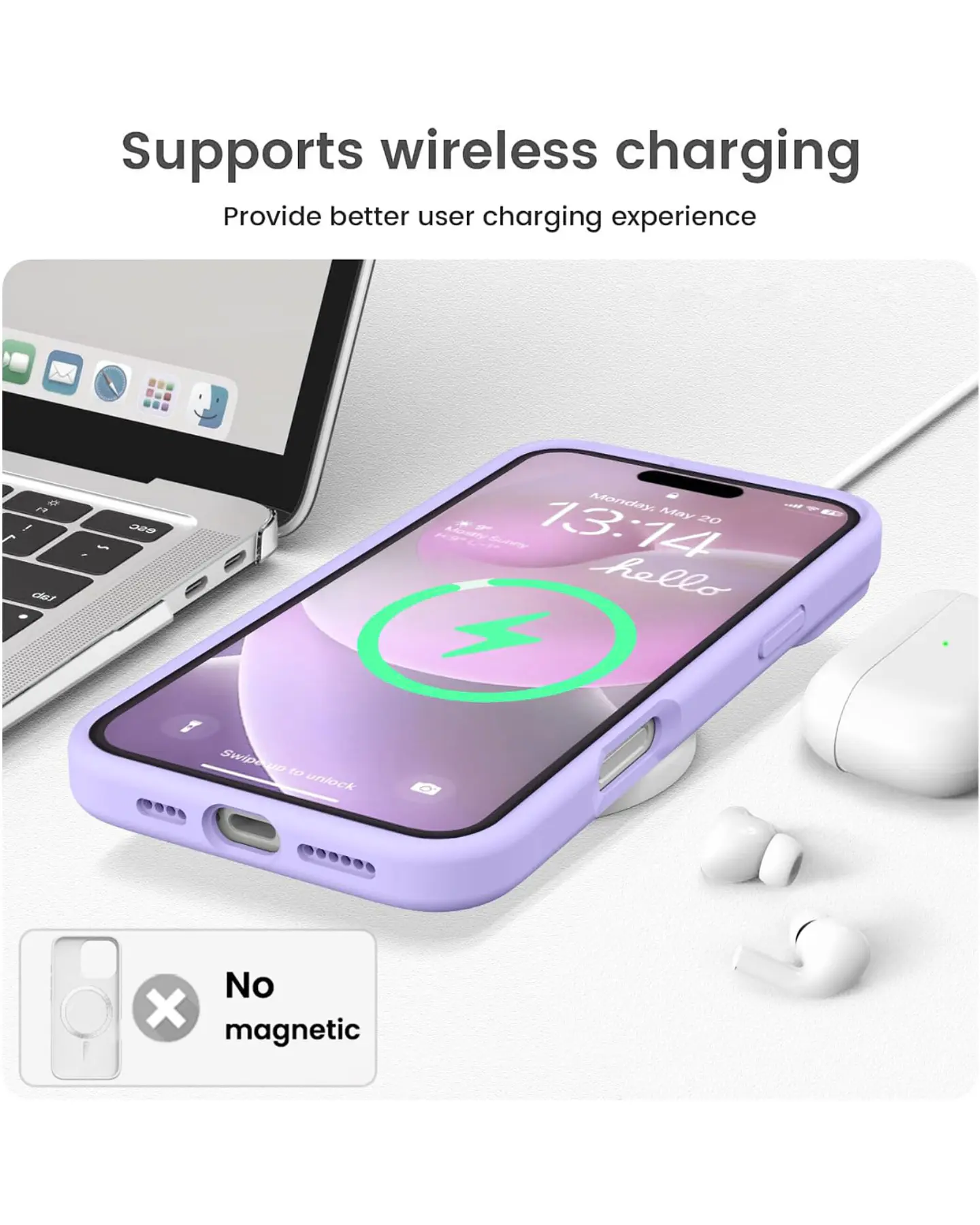 Carcasa Silicona Color para iPhone 16  15
