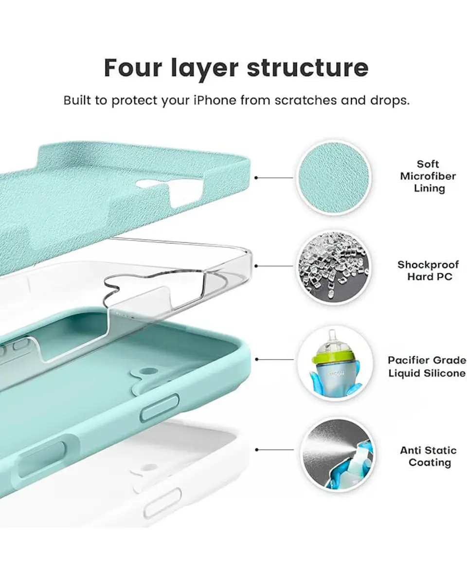 Carcasa Silicona Color para iPhone 16  19