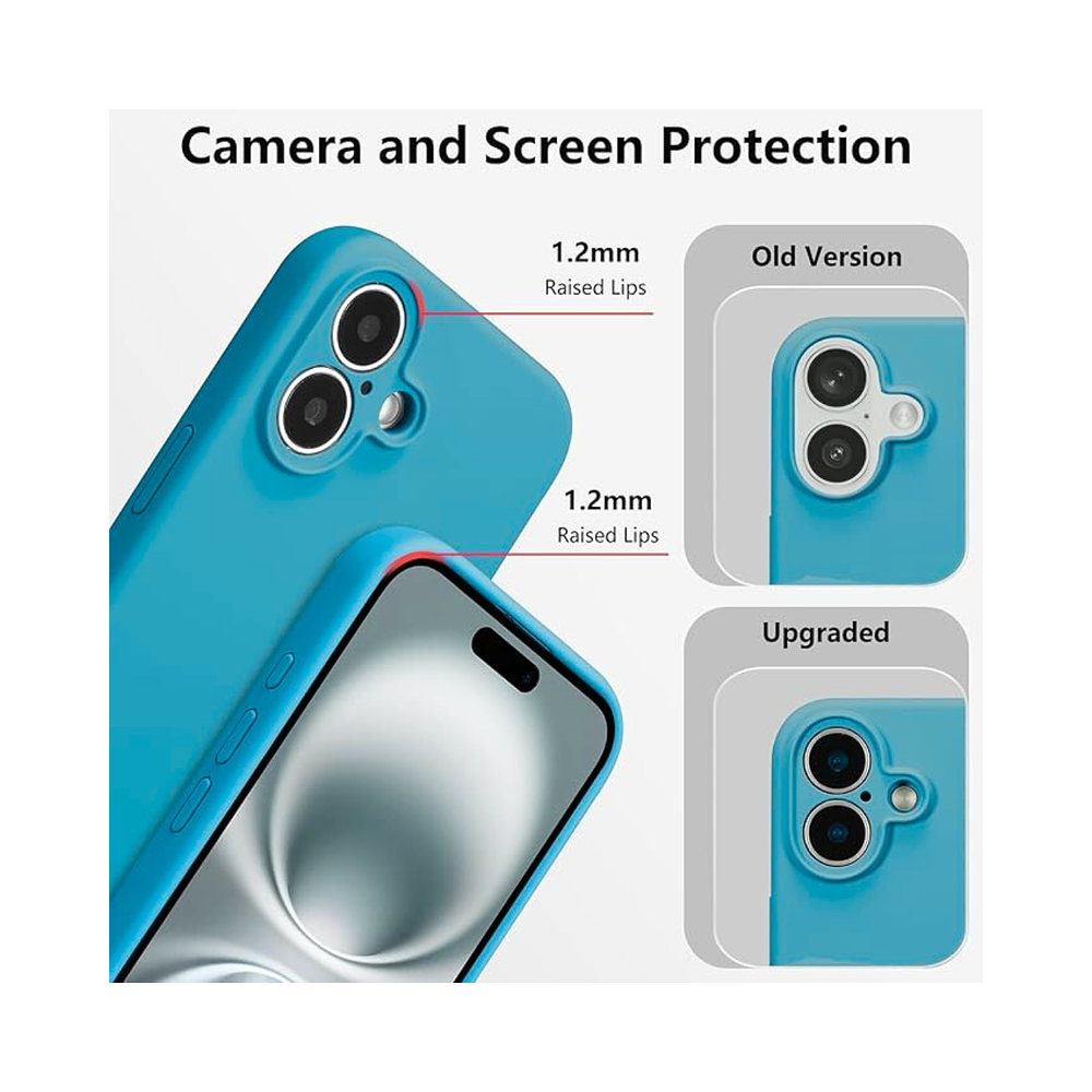 Carcasa Silicona Color para iPhone 16 