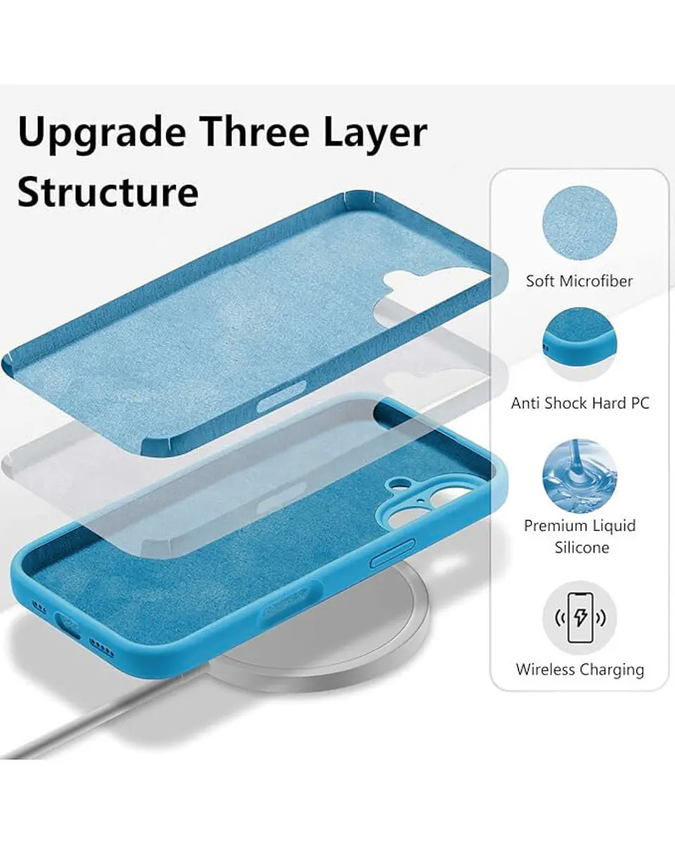 Carcasa Silicona Color para iPhone 16  24