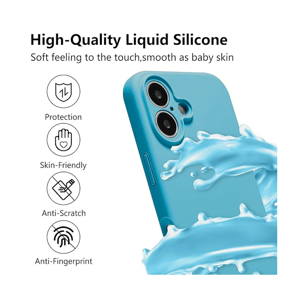 Carcasa Silicona Color para iPhone 16 