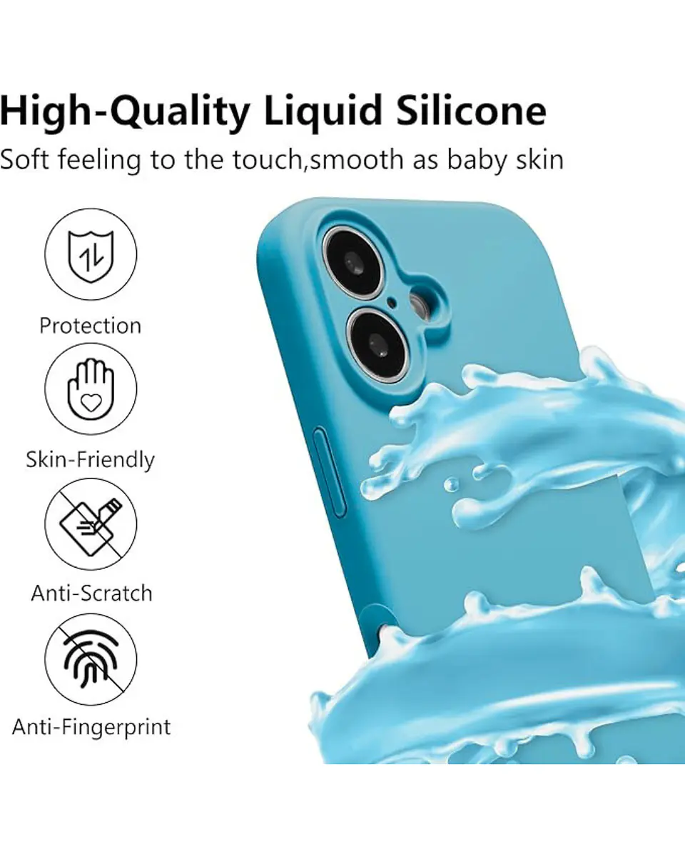 Carcasa Silicona Color para iPhone 16  25