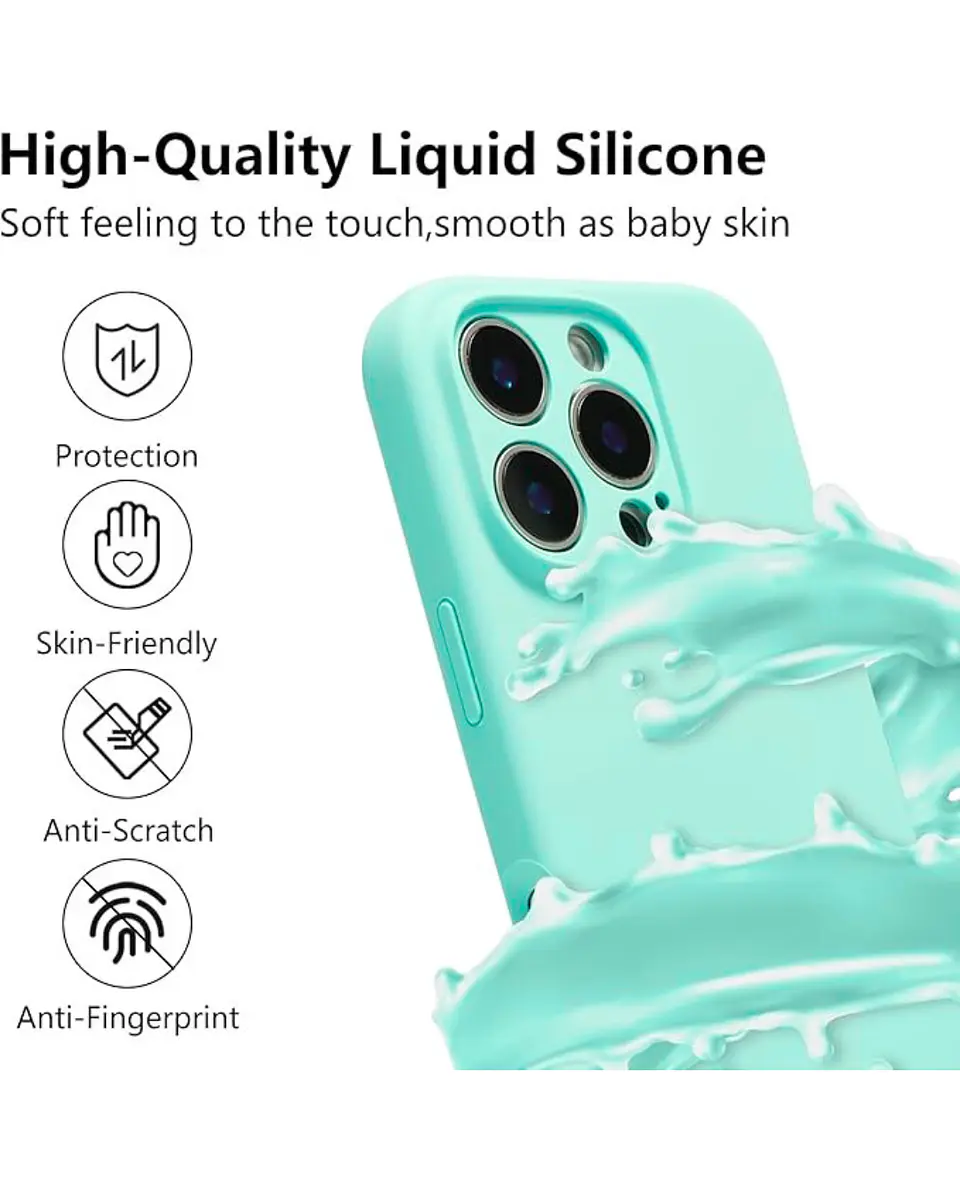 Carcasa Silicona Color para iPhone 16 Pro  5