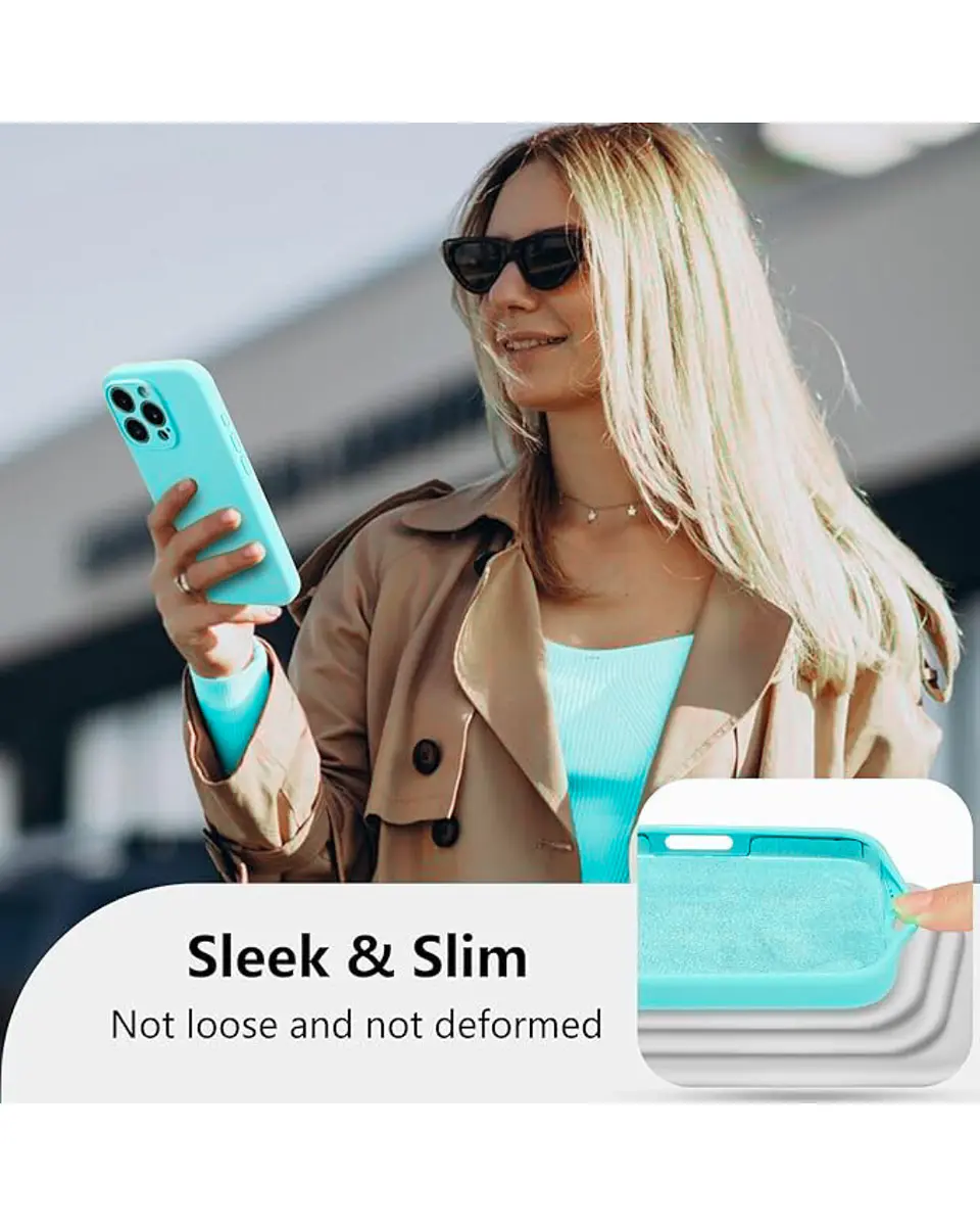 Carcasa Silicona Color para iPhone 16 Pro  6