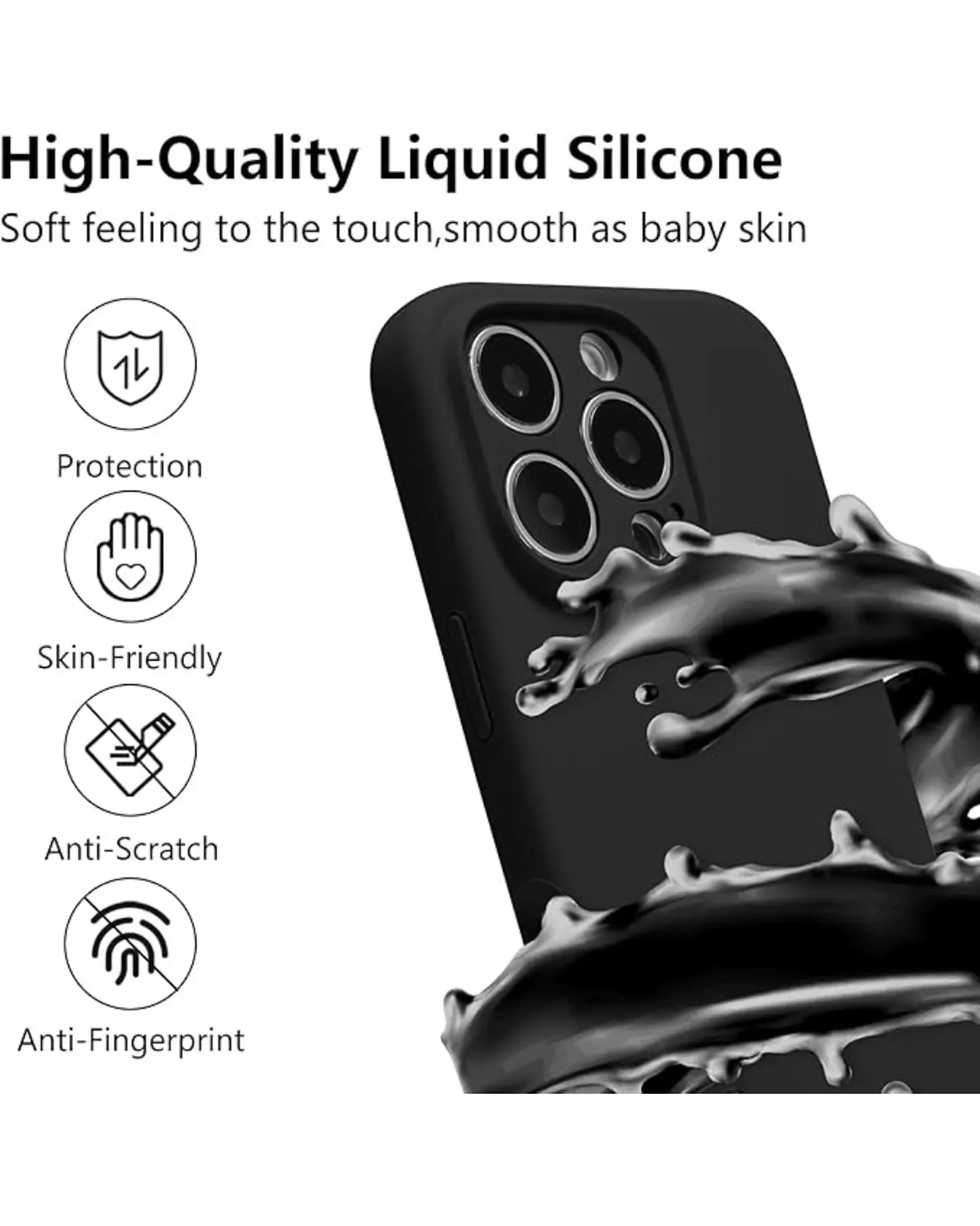 Carcasa Silicona Color para iPhone 16 Pro  8